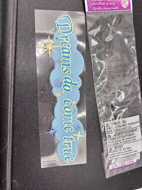 EK Success Disney Dimensional Title Sticker Dreams Do Come True blue princess